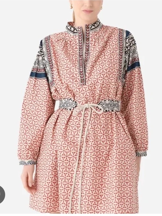 XiRENA Dresses & Skirts - Xirena Pink long Sleeve Dress with Mandarin Collar Size XS